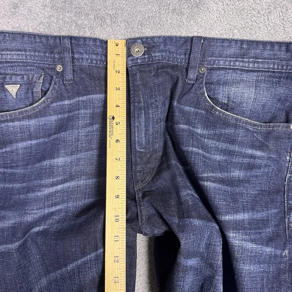 Guess Falcon Jeans Mens 40x32 Regular Boot Button Fly Dark Y2K Whisker